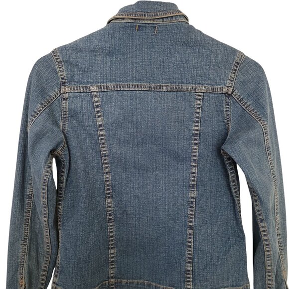 Putumayo Womens Denim Jean Jacket Size Small Blue Retro 90s - Picture 11 of 12
